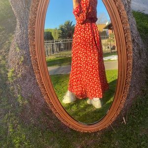 VINTAGE long floral dress